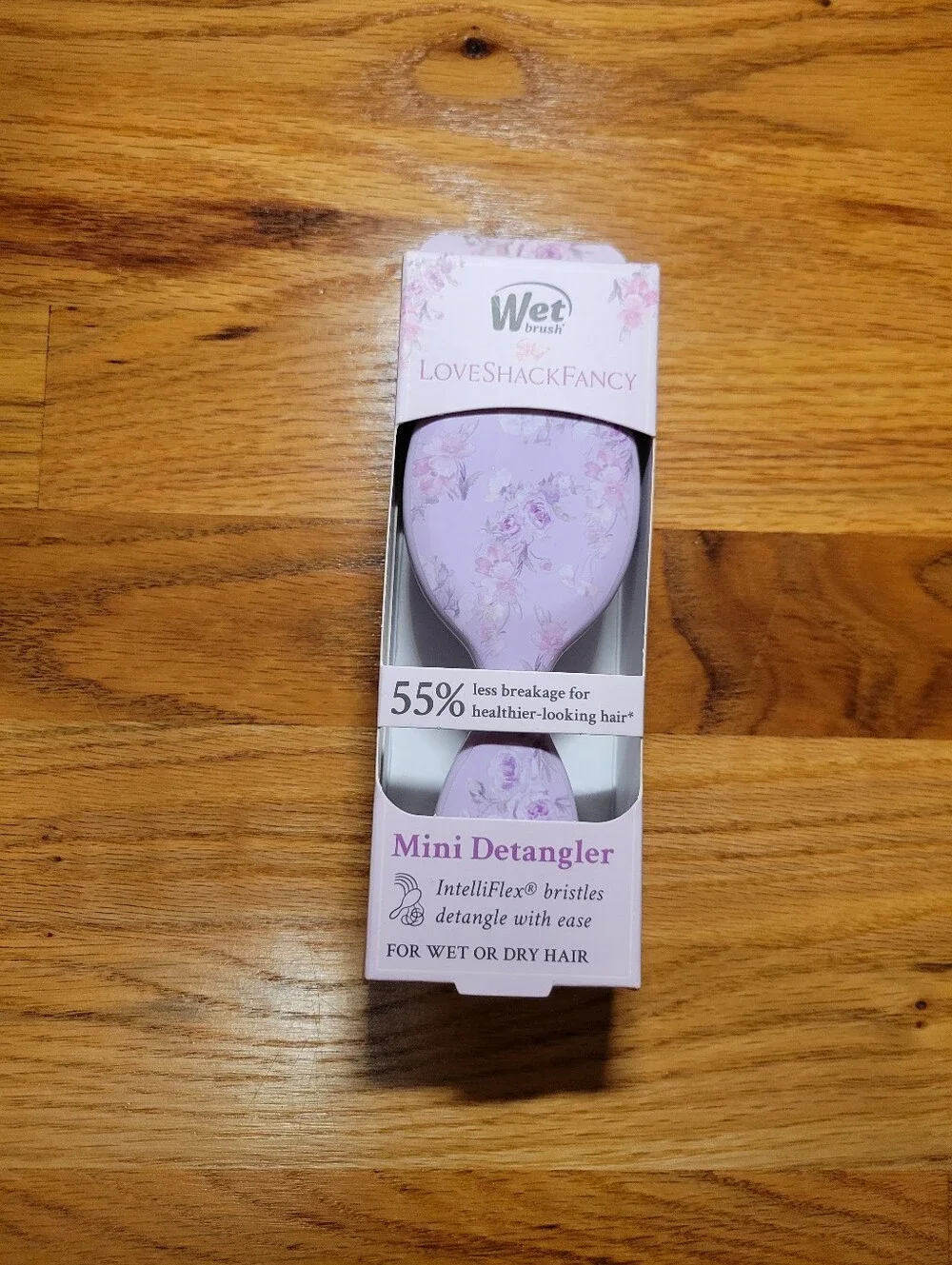 NWT Limited Edition LoveShackFancy x Wet Brush Mini Detangler - Hibiscus- Floral